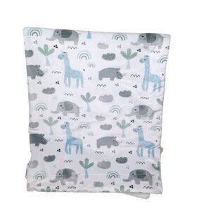 2020 S.L. Home Fashions Rhino Elephant Giraffe Lovey Security Blanket 30" X 38"
